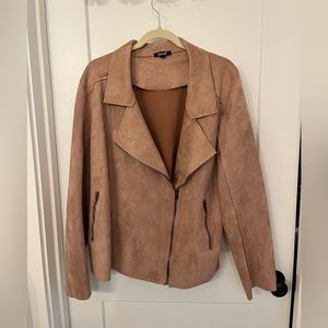 Blush suede jacket / blazer